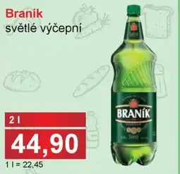 PLUS JIP Braník světlé výčepní nabídka