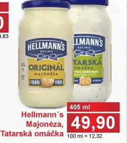 PLUS JIP Hellmann's Majonéza, Tatarská omáčka nabídka