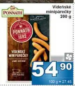 Jip Videňské minipárečky 200 g nabídka