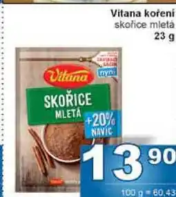 Jip Vitana koření skořice mletá 23 g nabídka