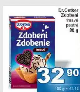 Jip Dr.Oetker Zdobeni tmavé pestré 80 g nabídka