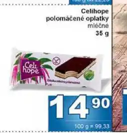 Jip Celihope polomáčené oplatky mléčné 35 g nabídka