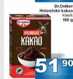Jip Dr.Oetker Holandské kakao klasik 100 g nabídka