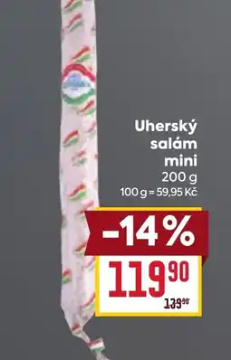 Billa Uherský salám mini nabídka