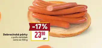 Billa Debrecínské párky nabídka