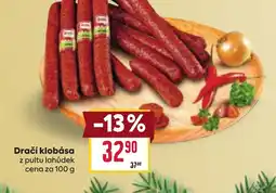 Billa Dračí klobása nabídka