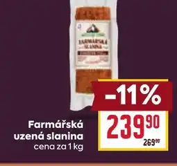 Billa Farmářská uzená slanina nabídka