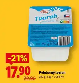 Lidl Polotučný tvaroh nabídka