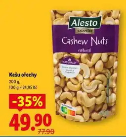 Lidl Kešu ořechy nabídka