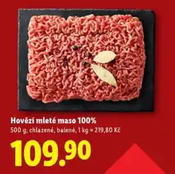 Lidl Hovězí mleté maso 100 % nabídka