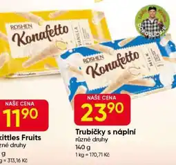 Hruška Trubičky s náplní nabídka