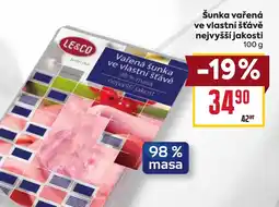 Billa Šunka vařená ve vlastní šťávě nejvyšší jakosti nabídka