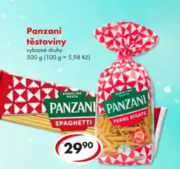 CBA Panzani těstoviny nabídka