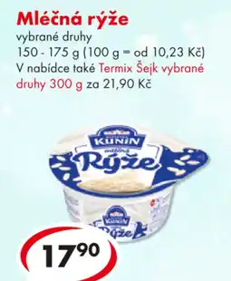 CBA KUNIN Mléčná rýže nabídka