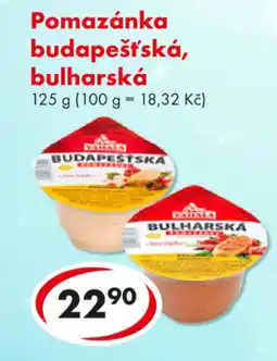 CBA Pomazánka budapešťská, bulharská nabídka