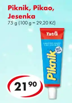 CBA Piknik, Pikao, Jesenka nabídka