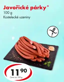 CBA Javořické párky nabídka