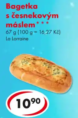 CBA Bagetka s česnekovým máslem nabídka