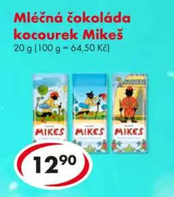 CBA Mléčná čokoláda kocourek Mikeš nabídka