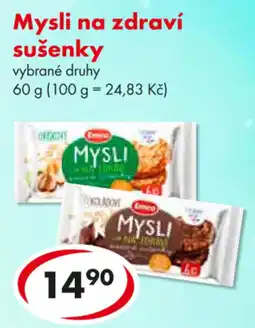 CBA Mysli na zdraví sušenky nabídka