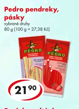 CBA Pedro pendreky, pásky nabídka
