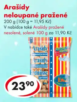 CBA Arašídy neloupané pražené nabídka