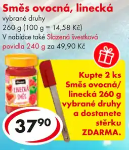 CBA Směs ovocná, linecká nabídka