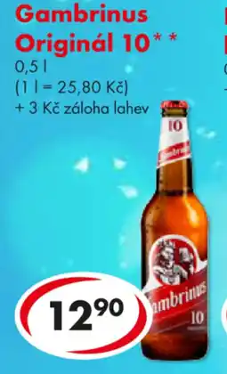 CBA Gambrinus Originál 10 nabídka