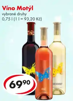 CBA Víno Motýl nabídka