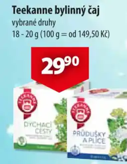 CBA Teekanne bylinný čaj nabídka