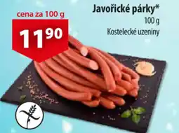 CBA Javořické párky nabídka