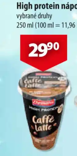 CBA High protein nápoj nabídka