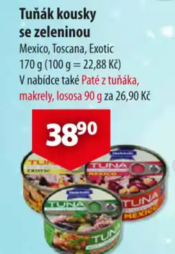 CBA Tuňák kousky se zeleninou nabídka