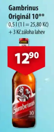 CBA Gambrinus Originál 10 nabídka