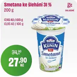 BonVeno KUNIN Smetana ke šlehání 31% nabídka