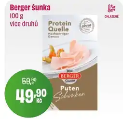 BonVeno Berger šunka nabídka