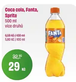 BonVeno Coca cola, Fanta, Sprite nabídka