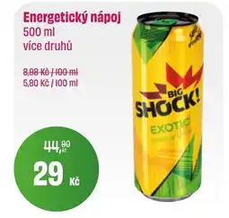 BonVeno BIG SHOCK! Energetický nápoj nabídka