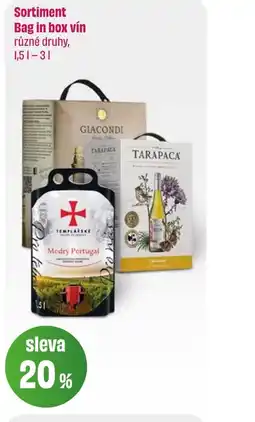 BonVeno Sortiment Bag in box vín nabídka