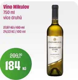 BonVeno Víno Mikulov nabídka