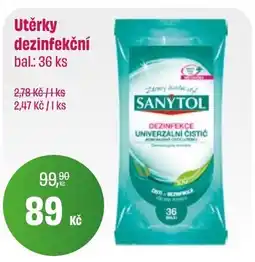 BonVeno SANYTOL Utěrky dezinfekční nabídka
