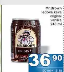 Jip Mr.Brown ledová káva originál vanilka 240 ml nabídka