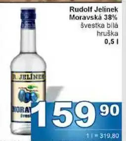 Jip Rudolf Jelínek Moravská 38% Švestka bílá 0,5l nabídka