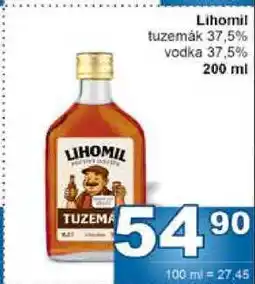 Jip Lihomil tuzemȧk 37,5% vodka 37,5% 200ml nabídka