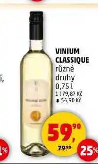 Penny Market VINIUM CLASSIQUE, 0,75 l nabídka