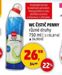 Penny Market WC ČISTIČ PENNY, 750 ml nabídka