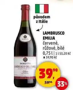 Penny Market LAMBRUSCO EMILIA, 0,75 l nabídka