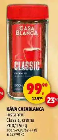 Penny Market KÁVA CASABLANCA instantní Classic, crema, 200/160 g nabídka