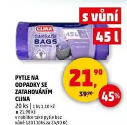 Penny Market PYTLE NA ODPADKY SE ZATAHOVÁNÍM CLINA, 20 ks nabídka