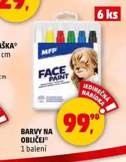 Penny Market BARVY NA OBLIČEJ, 1 balení nabídka